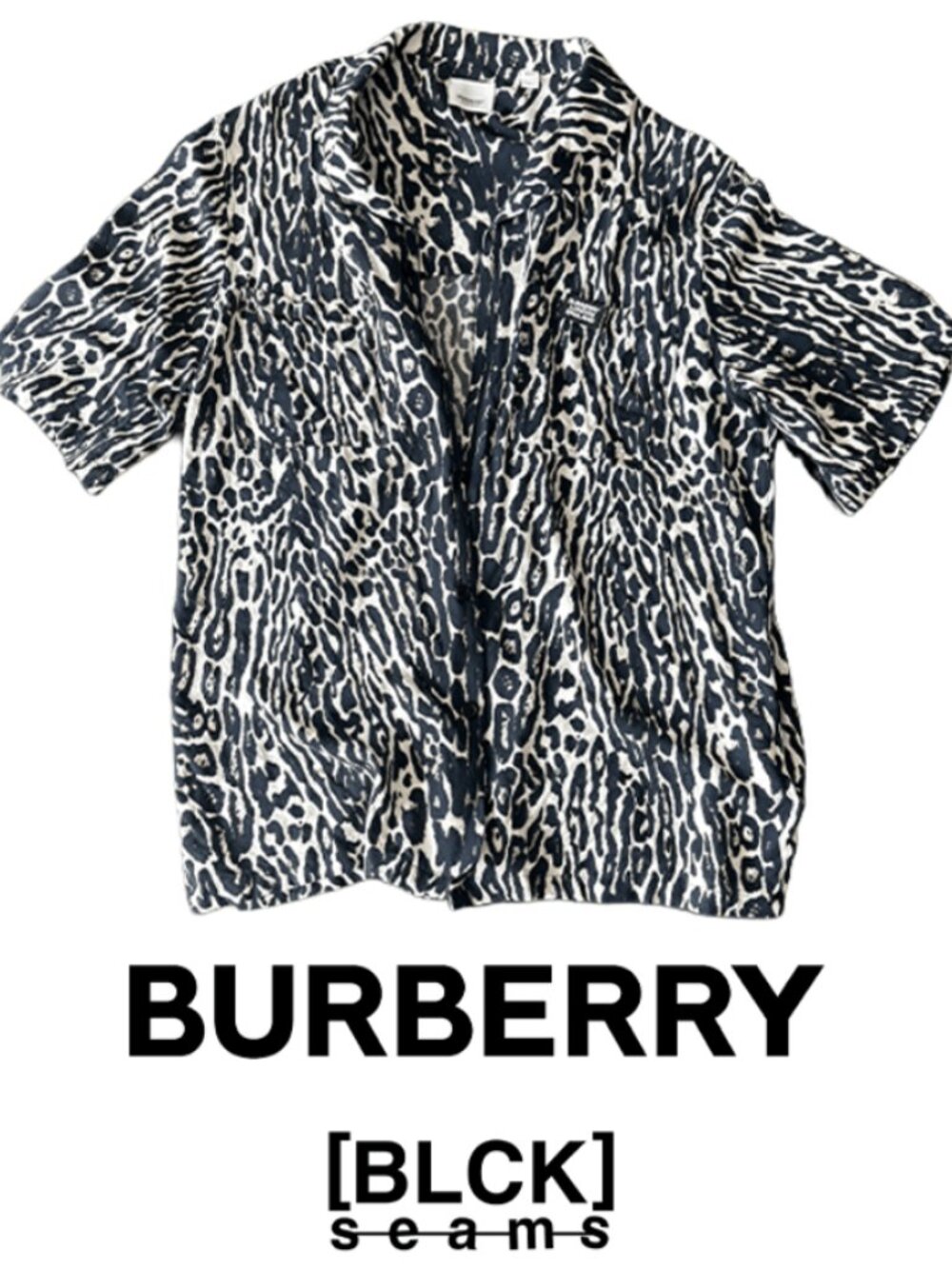 Burberry Leopard Print Button Up